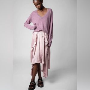 Zadig&Voltaire
Jeb asymmetric draped skirt.